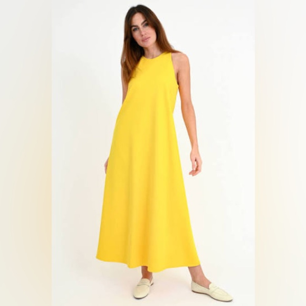 Harris Wharf London Yellow Maxi Dress